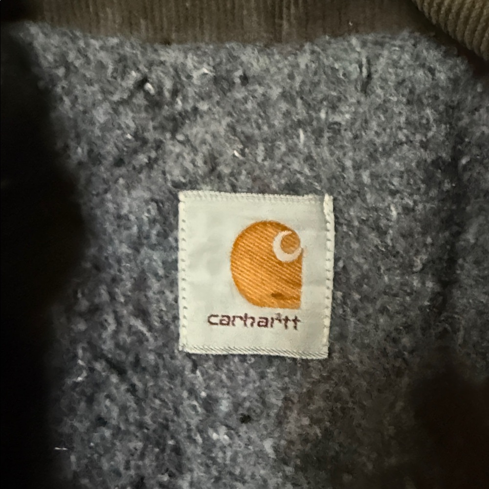 VINTAGE Carhartt Men's Charcoal Denim Jacket - Picture 2 of 3